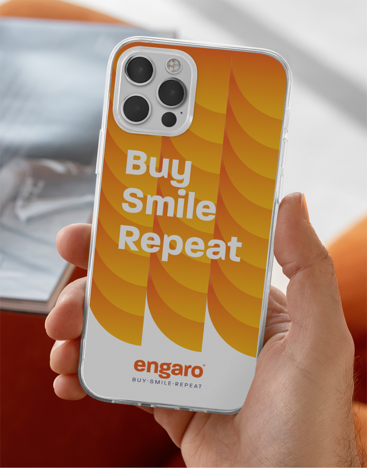 Engaro branding merch phone case