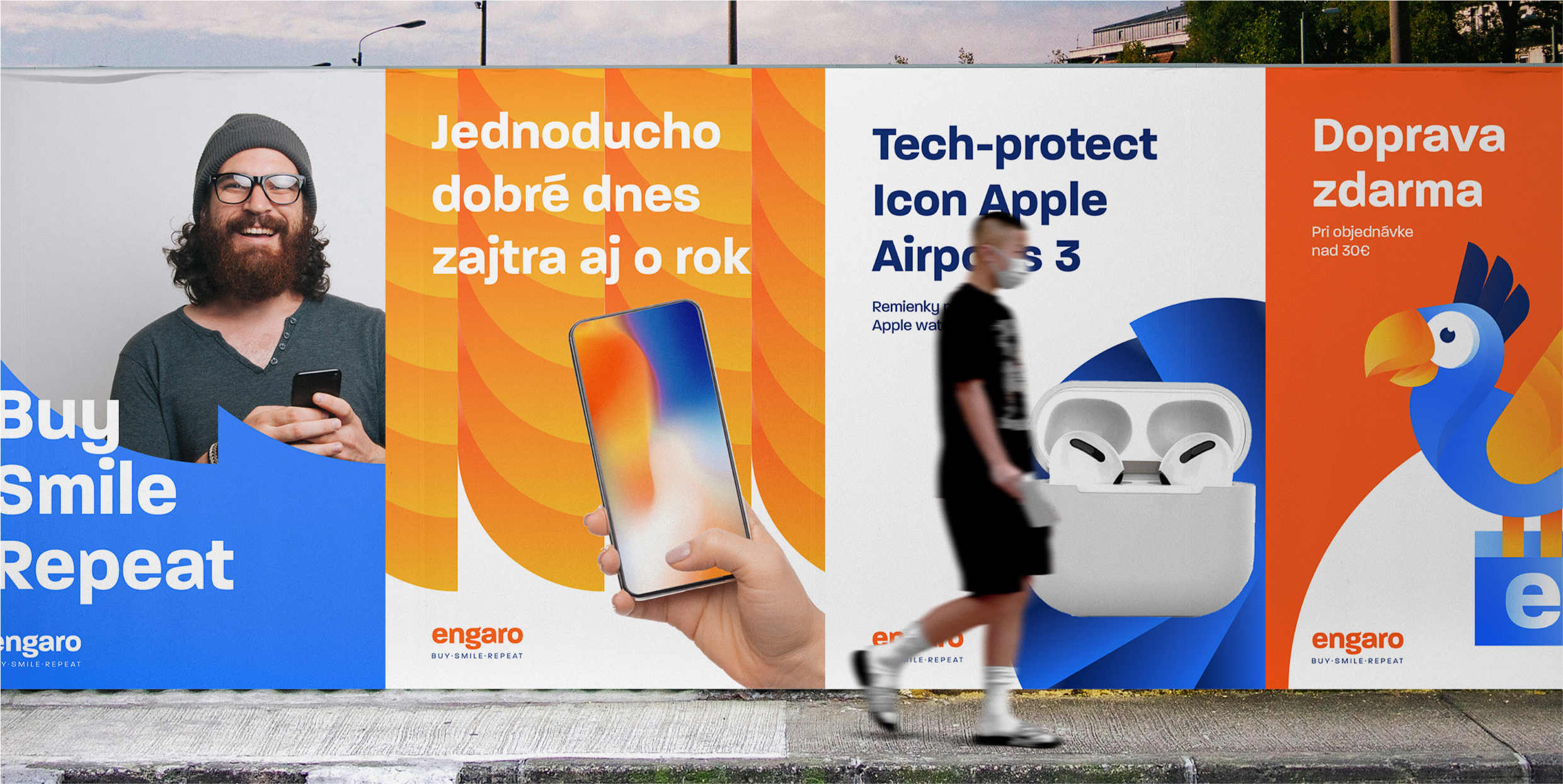 Engaro branding posters
