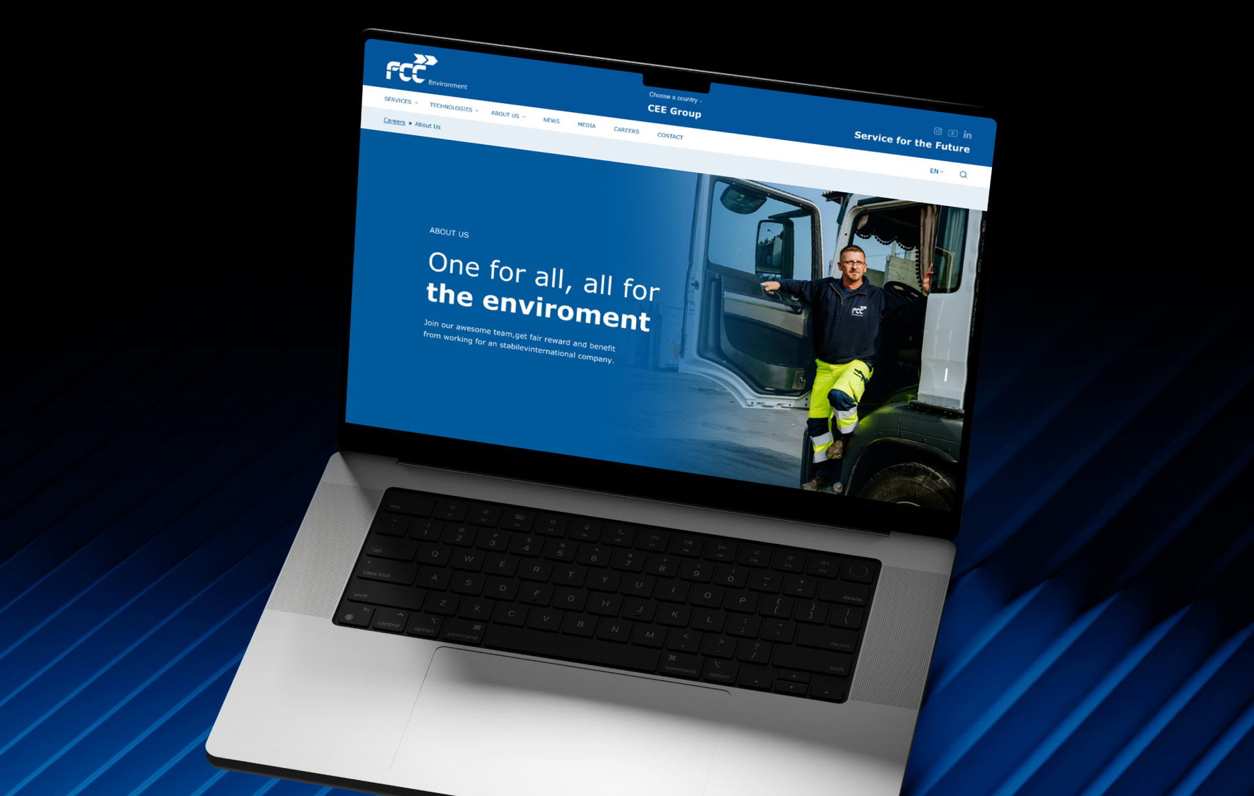galton fcc employer branding career web mockup