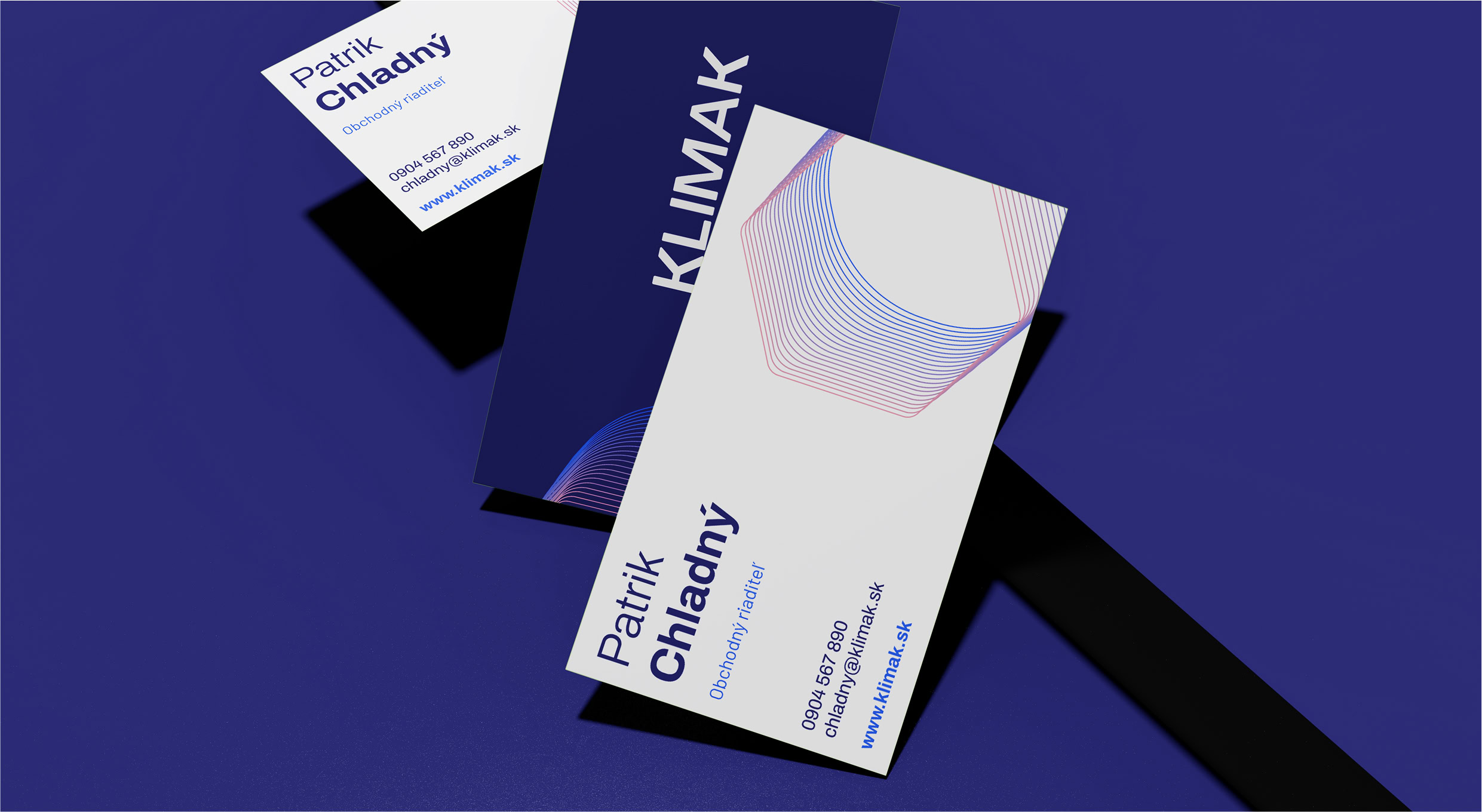galton klimak rebranding business cards